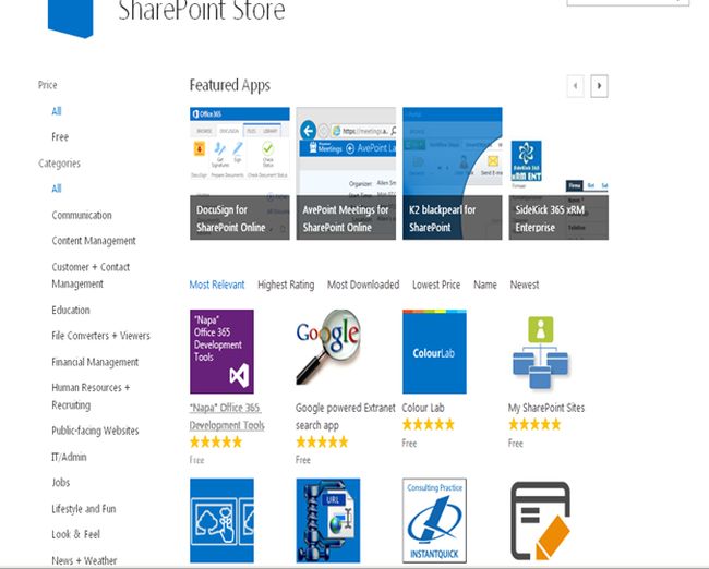 sharepoint content
